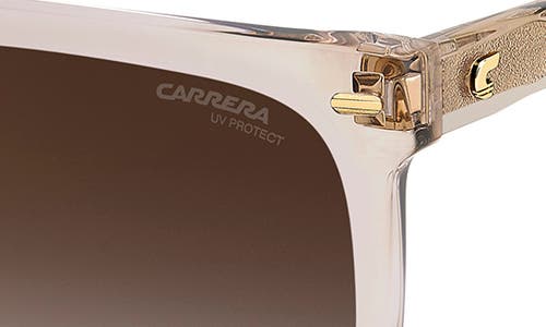Carrera Eyewear 60mm Gradient Flat Top Sunglasses In Nude/brown