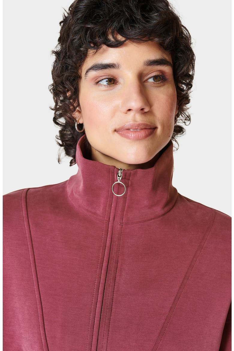 Half Zip Fleece Pullover, Alternate, color, VAMP RED
