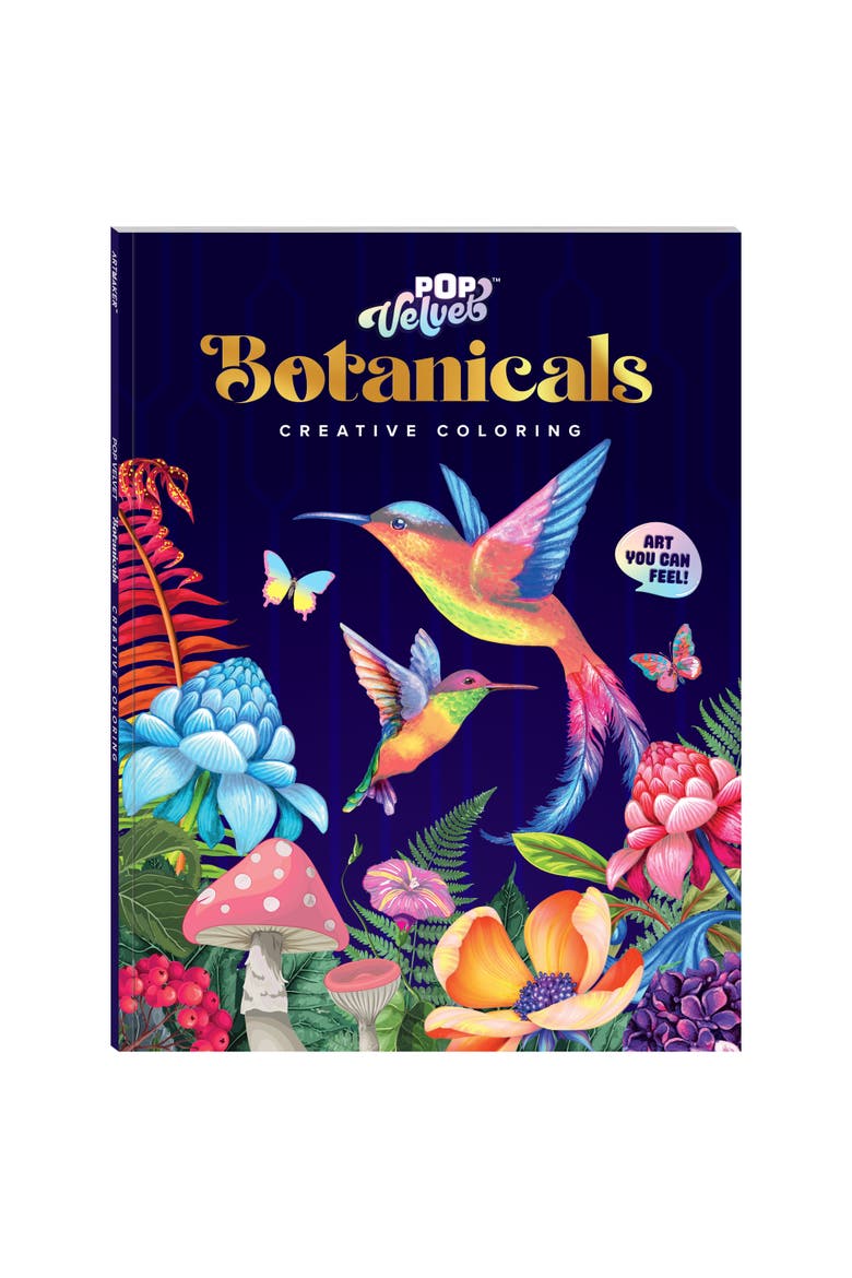 Pop Velvet, Botanicals, Adult Creative Coloring, 16 Designs, Main, color, Multicolored