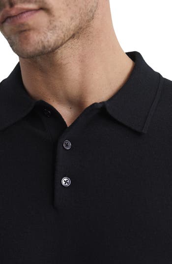 Reiss Trafford Long Sleeve Wool Polo Sweater | Nordstrom