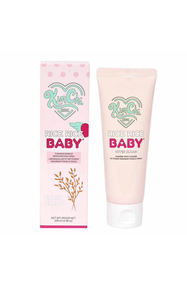 KIMCHI CHIC BEAUTY Rice Rice Baby Foaming Makeup Removing Face Wash 3.38oz 01 Effin Clean, Alternate, color, 01 Effin Clean