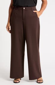 Wit & Wisdom Skyrise Flat Front Wide Leg Pants
