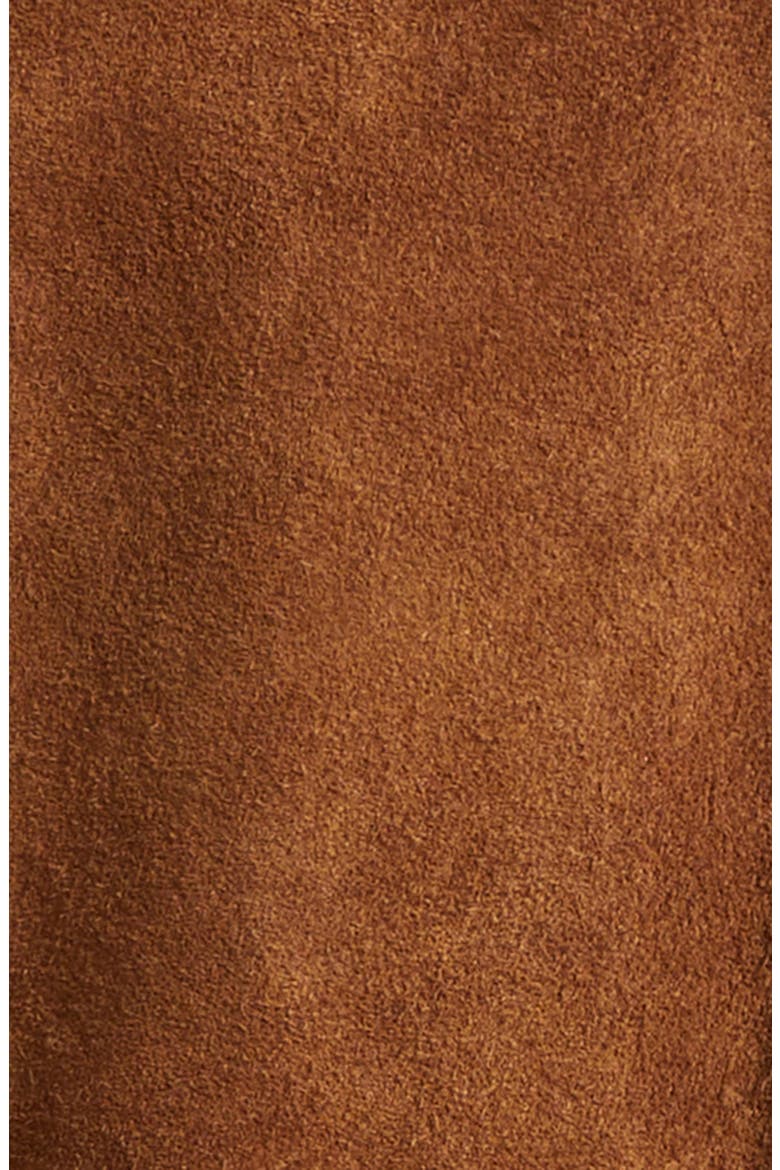 Alston Roughout Leather Jacket, Alternate, color, BROWN