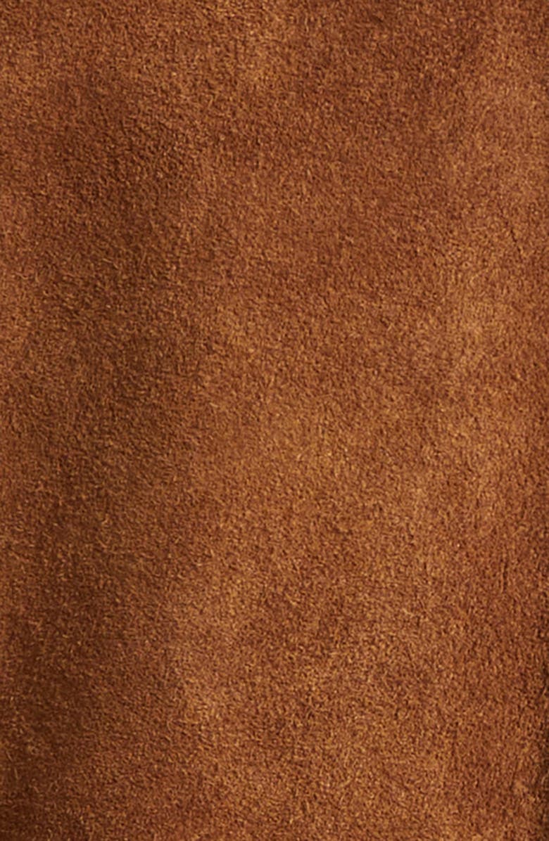 Double RL Alston Roughout Leather Jacket, Alternate, color, 