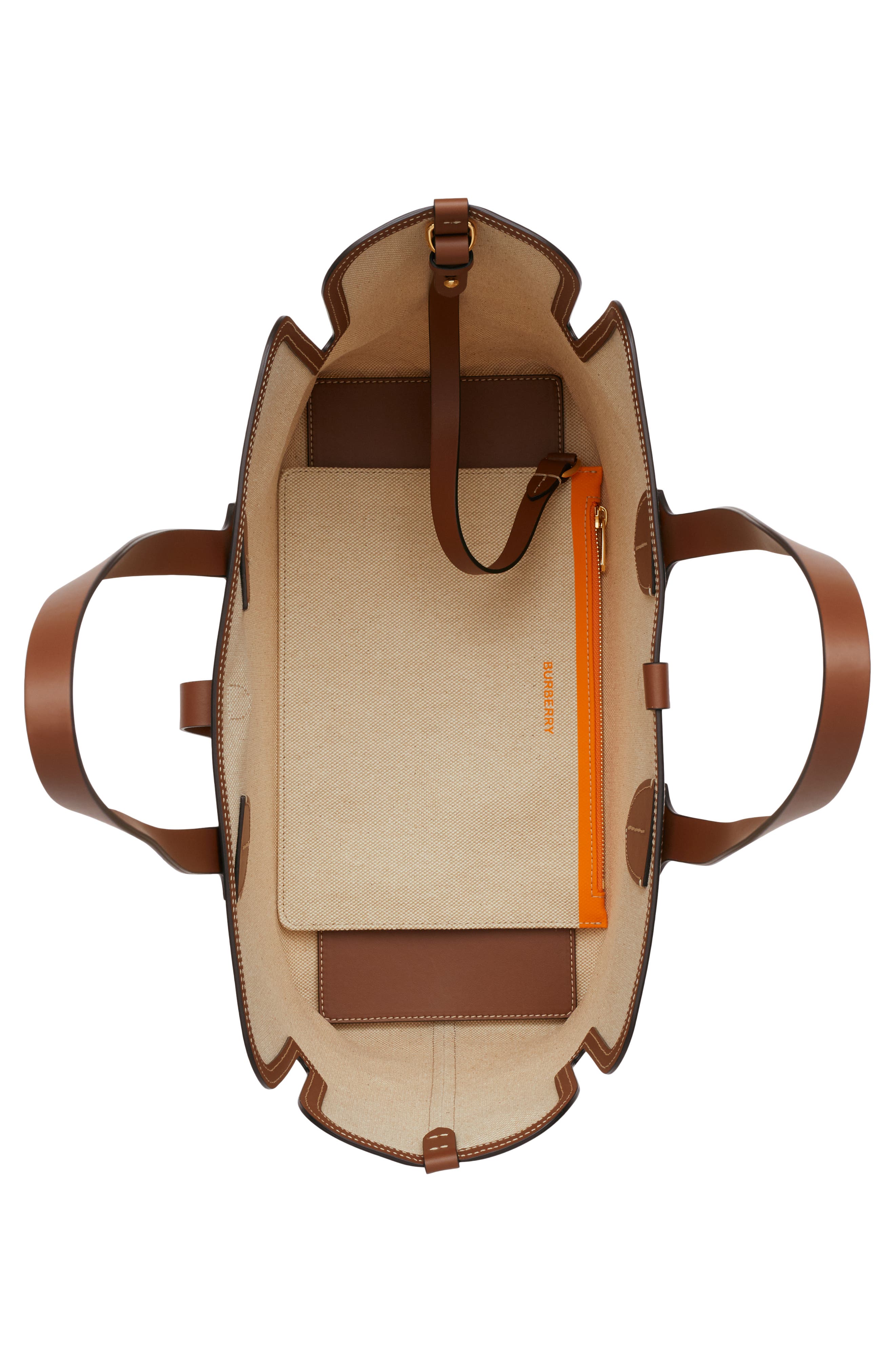 Burberry Medium Soft Cotton Canvas Belt Bag, Alternate, color, 