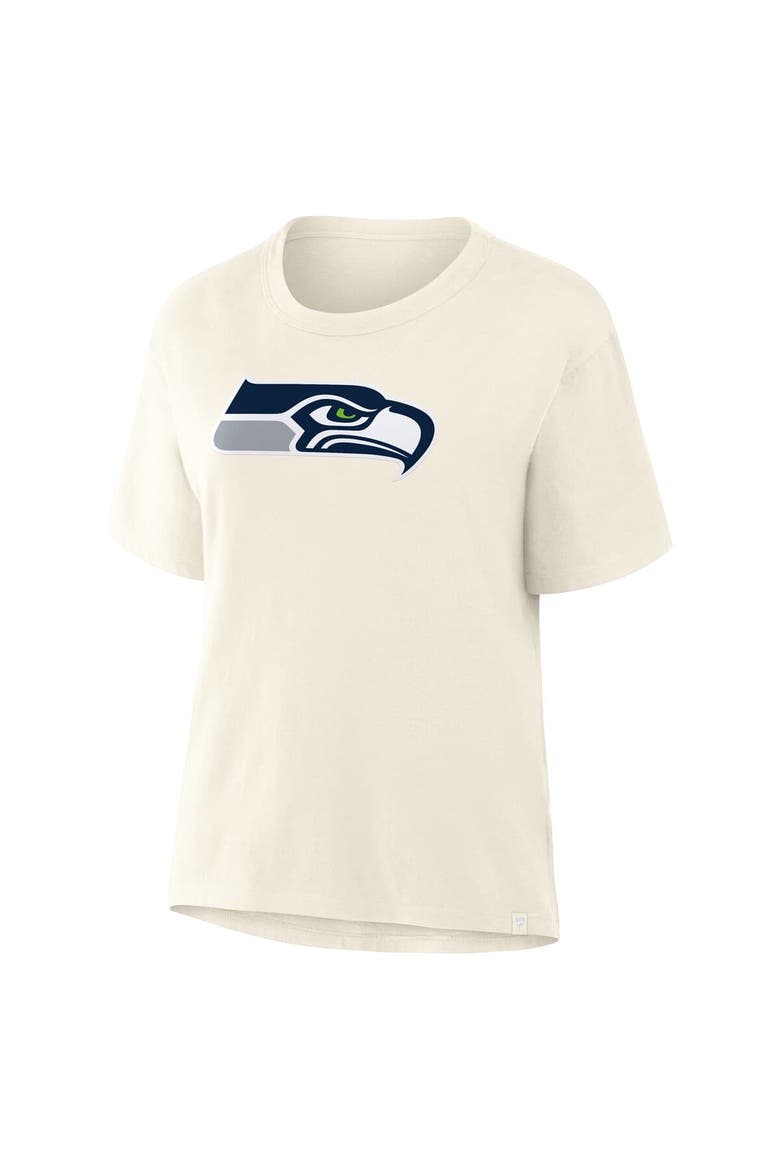 Women's Fanatics Cream Seattle Seahawks Dove Legacy T-Shirt, Alternate, color, Cream