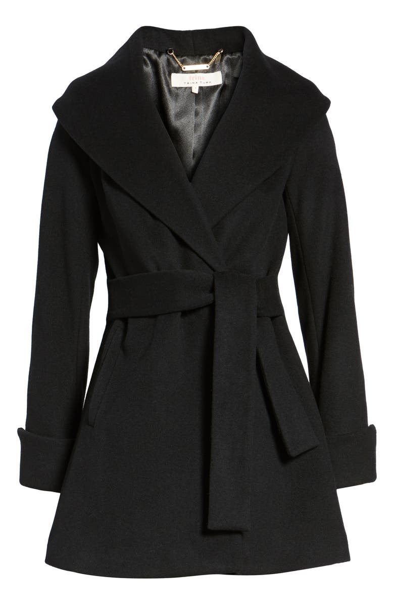 Trina Turk Ali Wrap Coat, Alternate, color, 