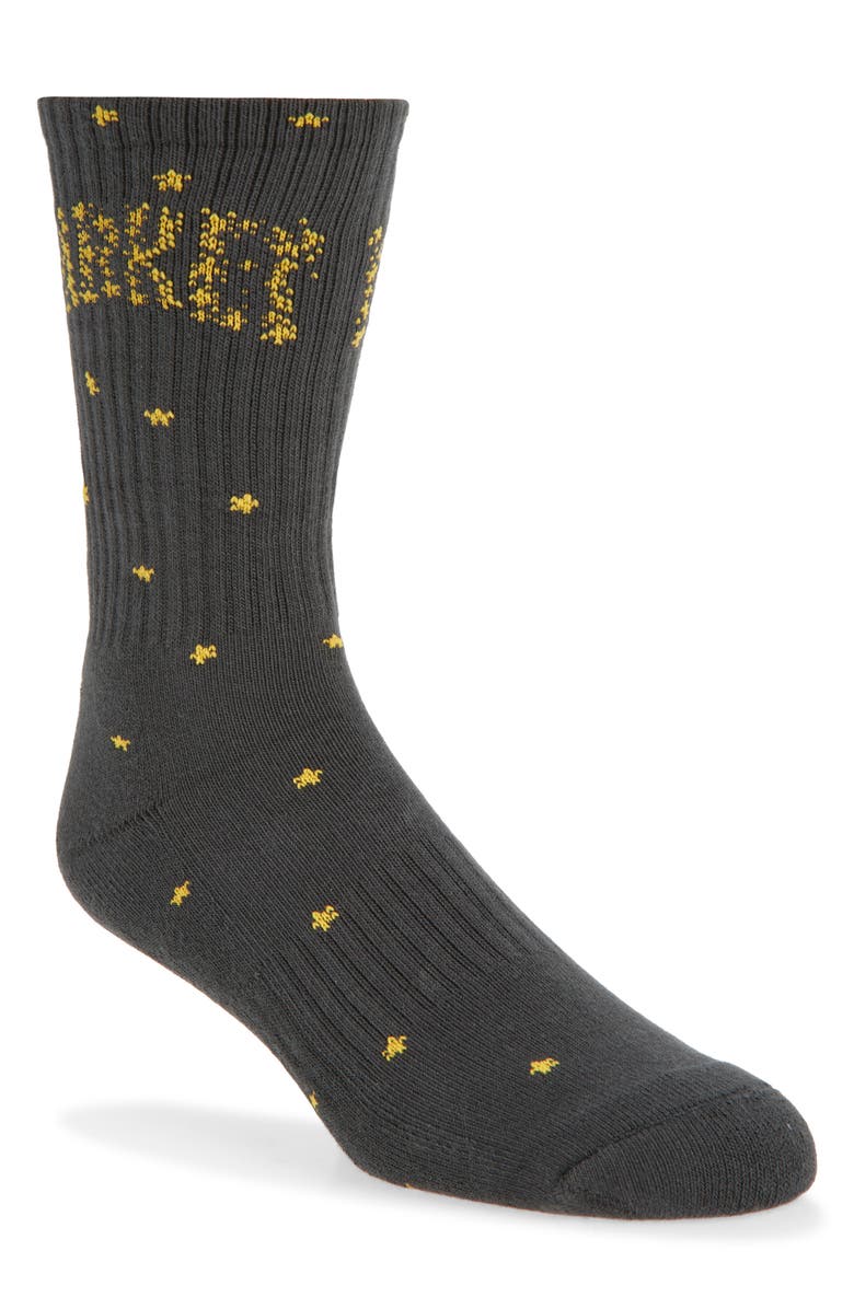 MARKET Stars Cotton Blend Crew Socks, Main, color, Black