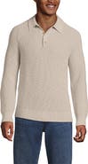 Lands' End Long Sleeve Drifter Polo Sweater