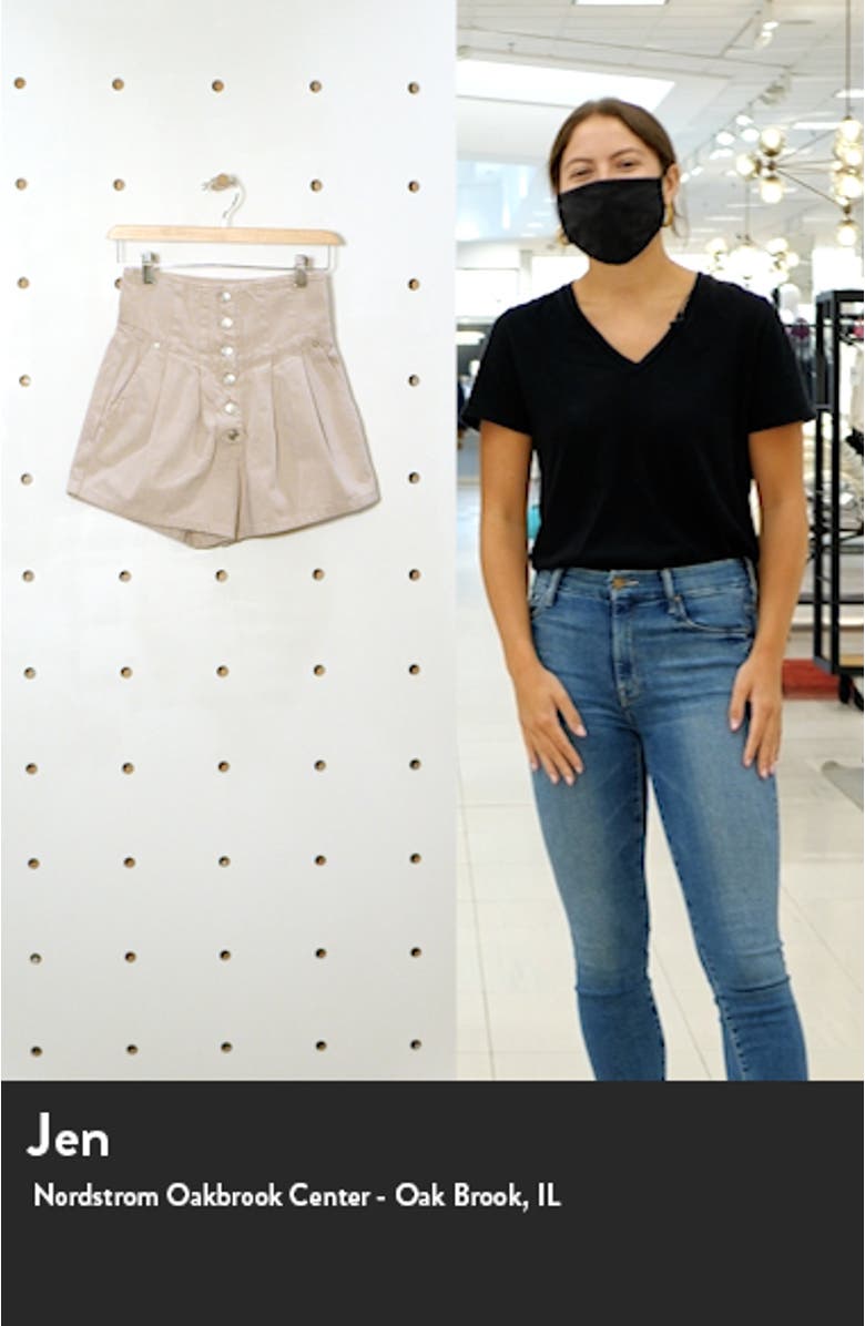Paris Pleated Denim Shorts, sales video thumbnail