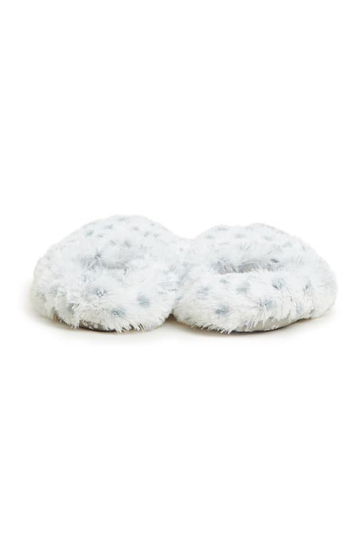 Warmies Plush Slippers In Snowy Dots