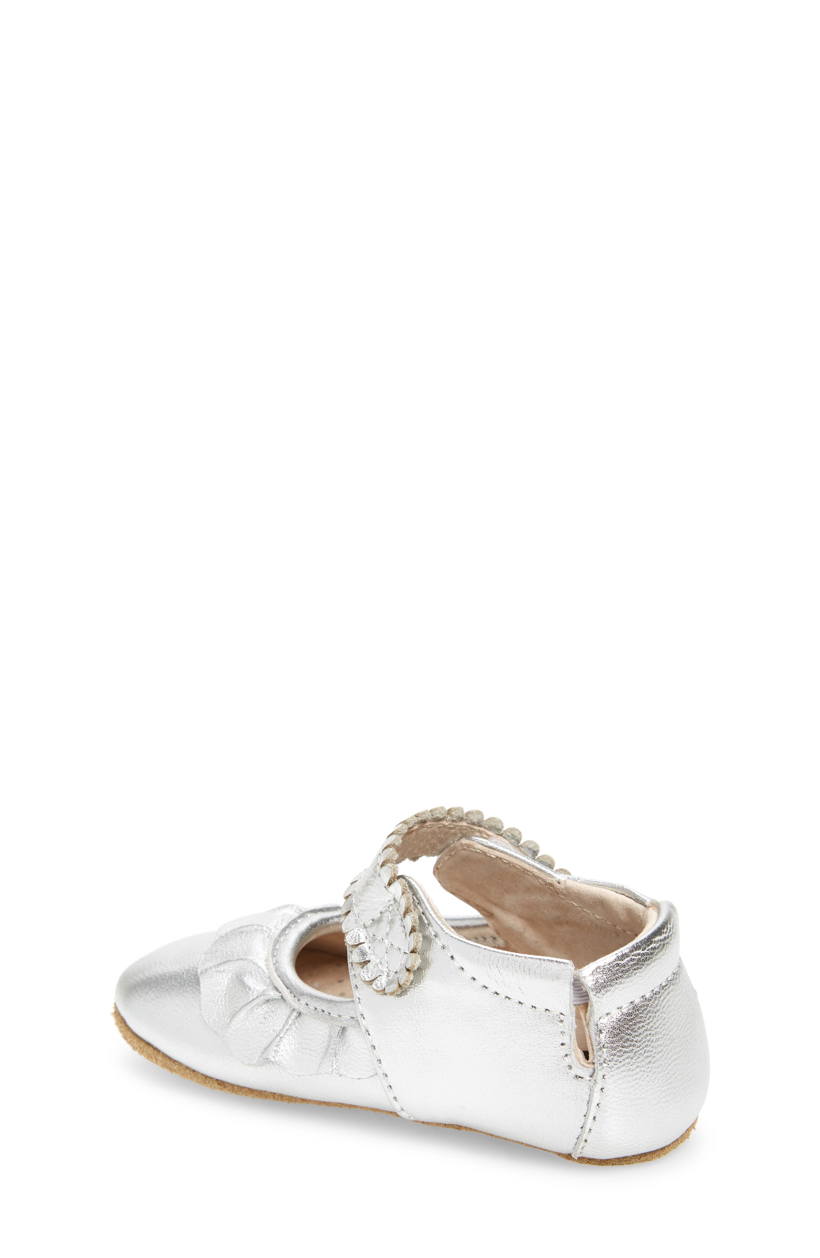 Livie & Luca 'Ruche' Mary Jane Crib Shoe, Alternate, color, 