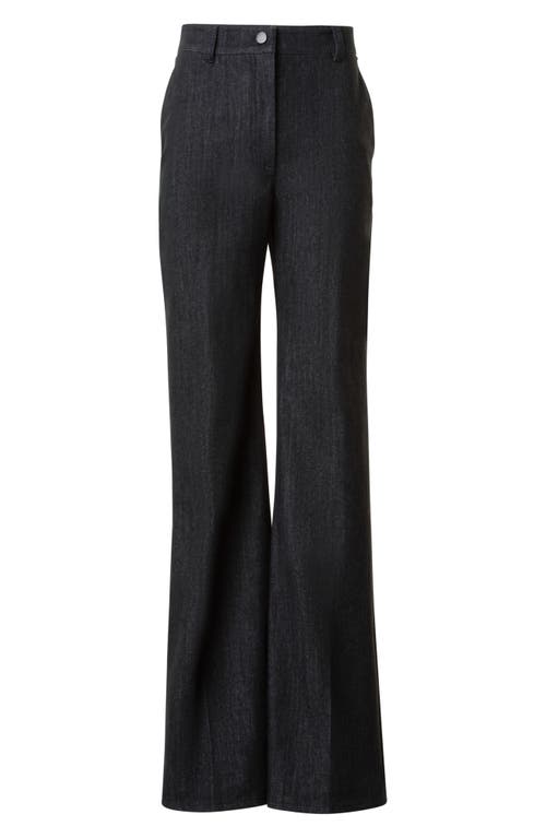 Akris Punto Celia High Waist Bootcut Jeans In Black