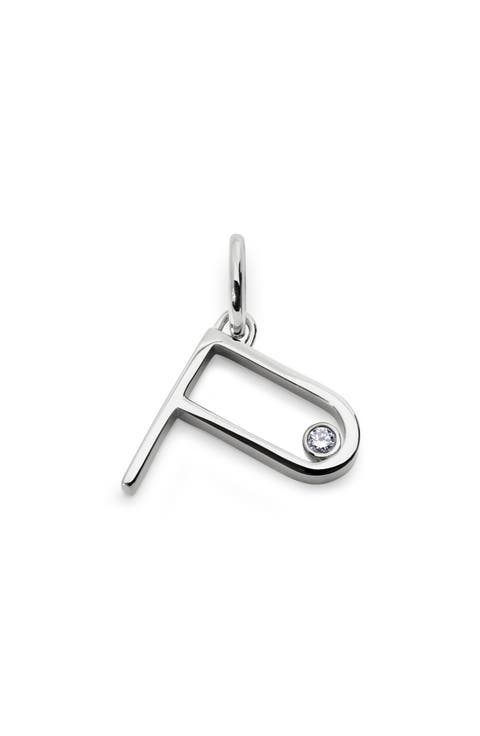 Lab Grown Diamond Initial Pendant