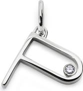 Monica Vinader Lab Grown Diamond Initial Pendant