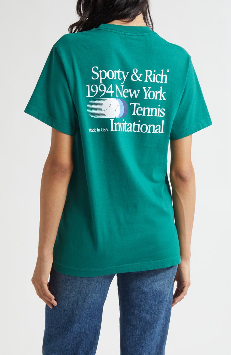 Sporty & Rich Gender Inclusive Invitational Graphic T-Shirt, Alternate, color, Alpine