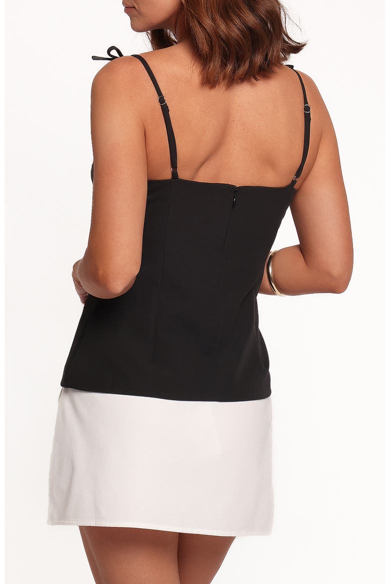 Pattie Bow Top, Alternate, color, BLACK