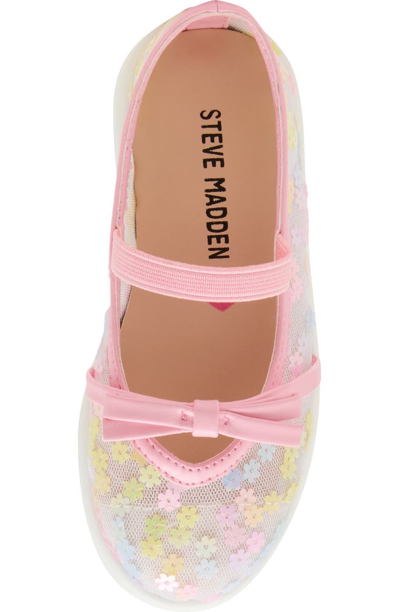 Steve Madden Kids' Tburdie Mary Jane Flat, Alternate, color, Pink Floral Multi Sequin