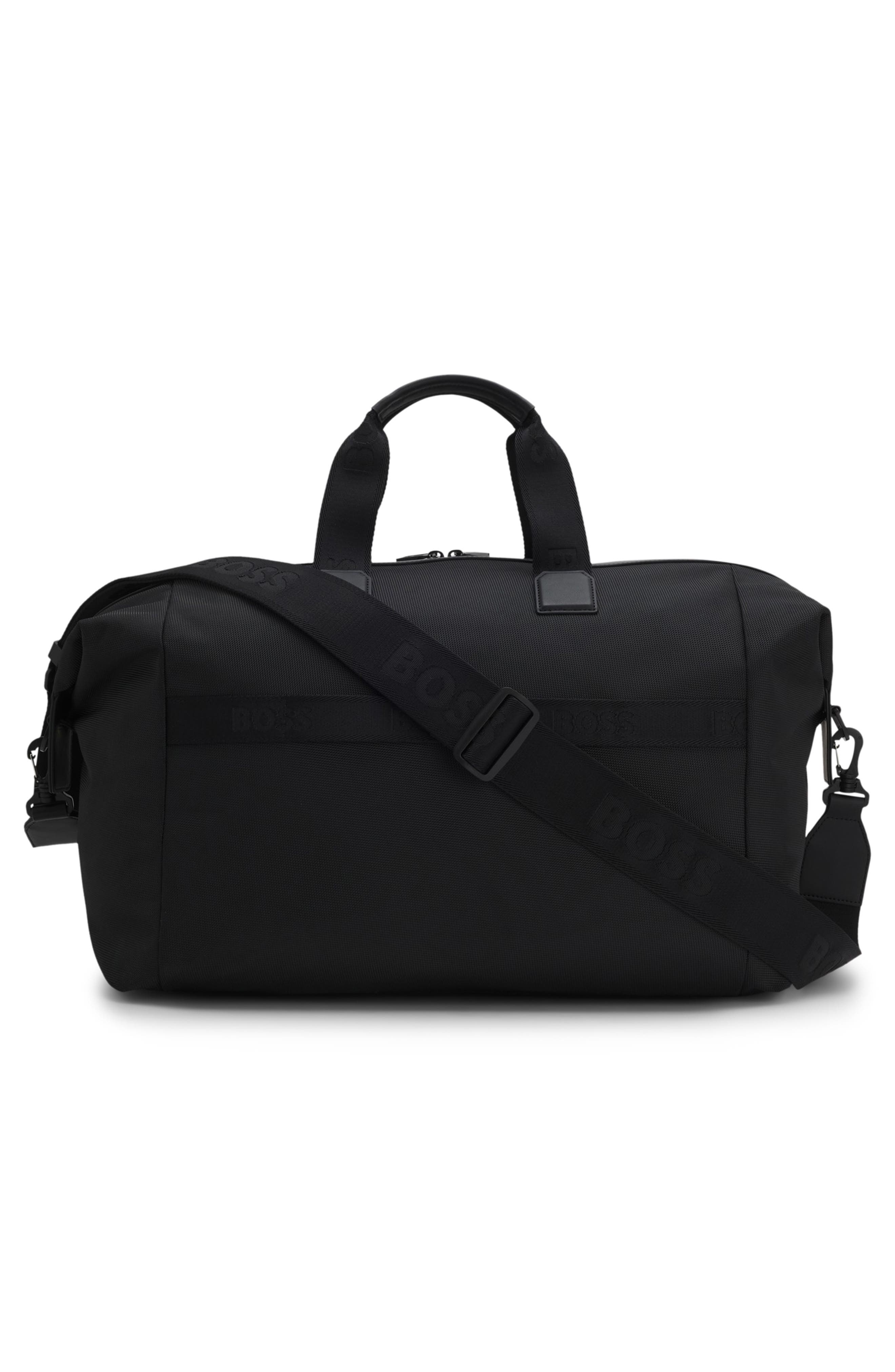 HUGO Ray Soft Holdall Duffel Bag, Alternate, color, Black