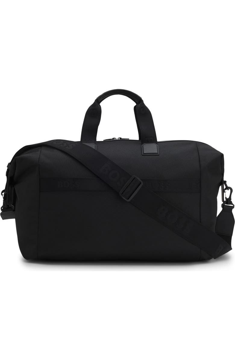 HUGO Ray Soft Holdall Duffel Bag, Alternate, color, Black