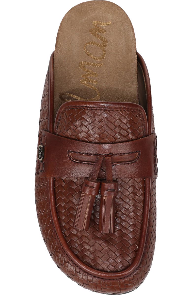 Sam Edelman Astrid Weave Tassel Loafer Mule, Alternate, color, Chestnut Brown