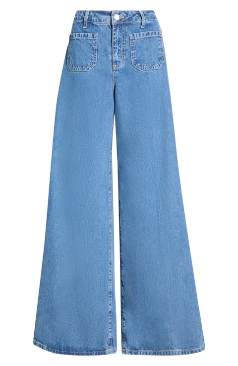 Delcan High Waist Wide Leg Jeans