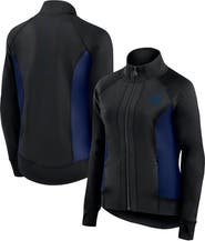 Fanatics Signature Women's Fanatics Signature Black New York Yankees Studio Fitted Full-Zip Gym Track Jacket