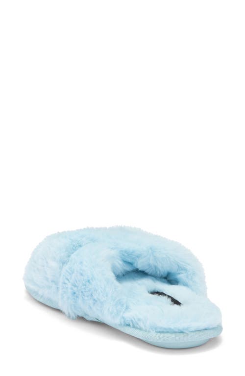 Bcbgmaxazria Faux Fur Slide Slipper In Blue