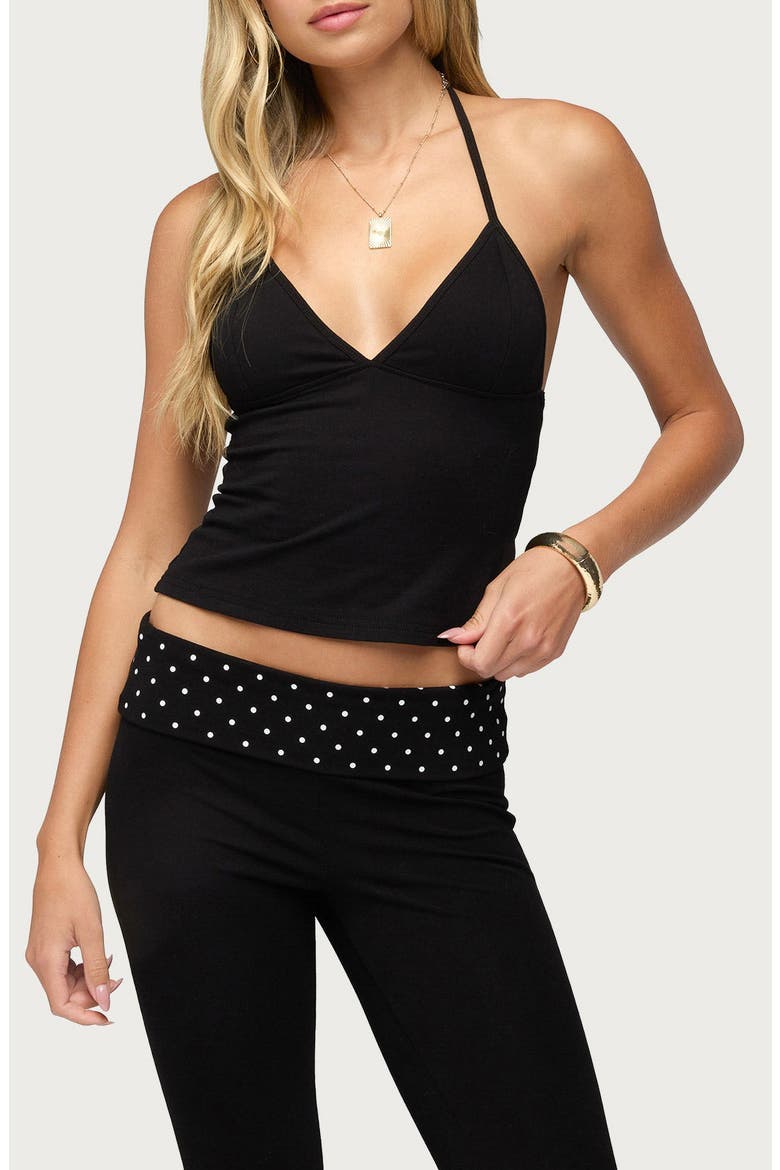 Noriah Halter Top, Main, color, BLACK