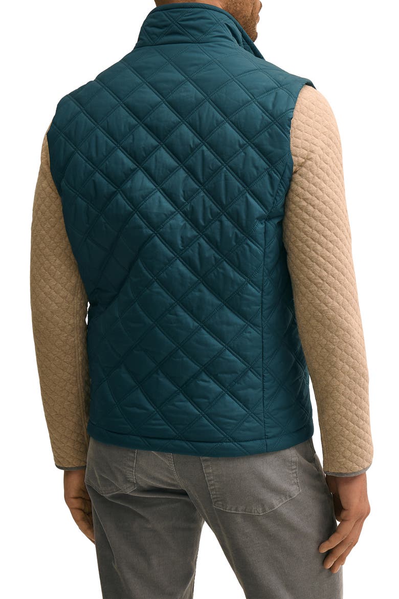 Diamond Quilted Vest, Alternate, color, MAJOLICA BLUE