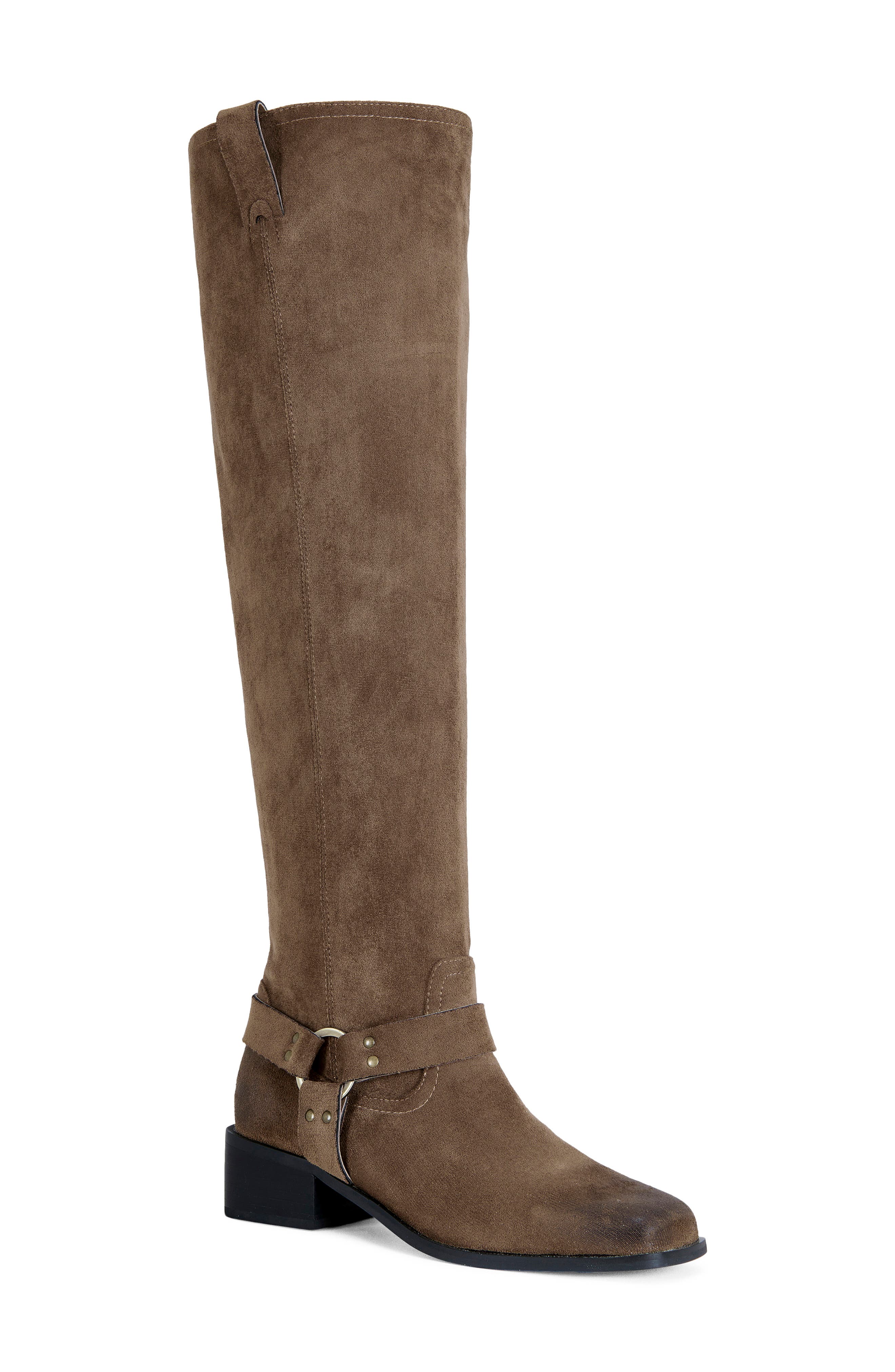 AZALEA WANG Eathelin Over the Knee Boot, Main, color, Brown