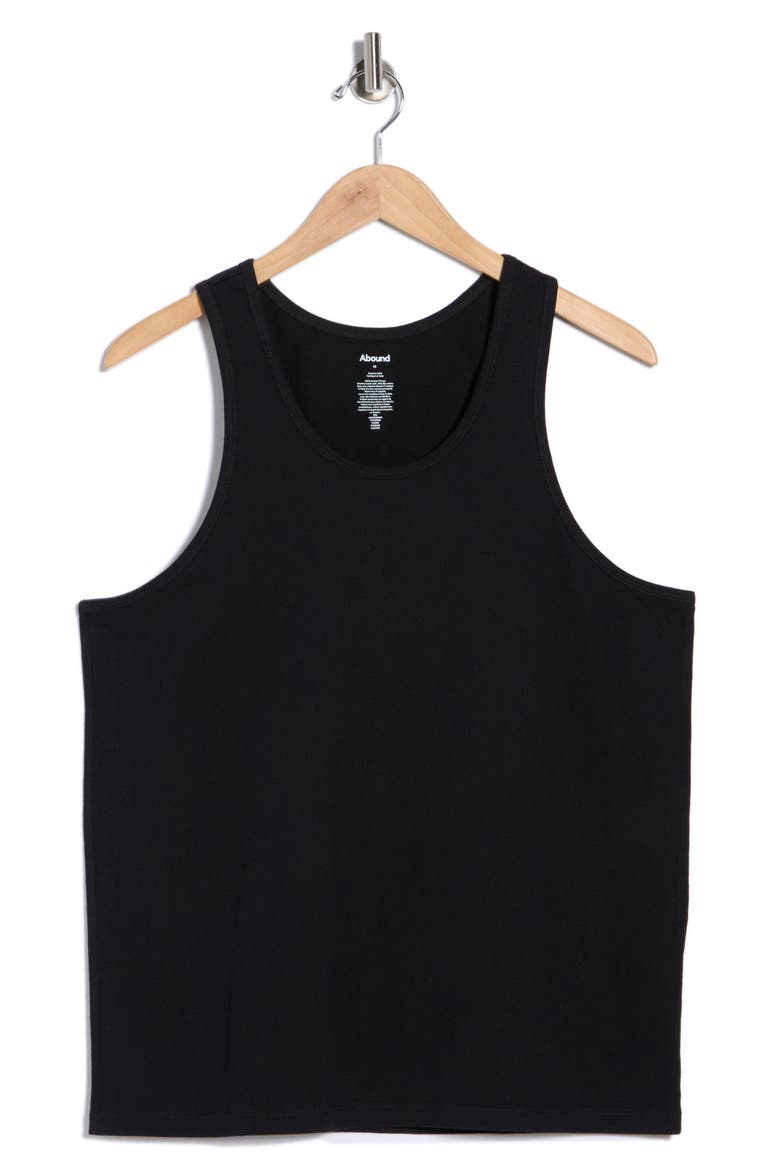 Racerback Tank Top, Alternate, color, BLACK