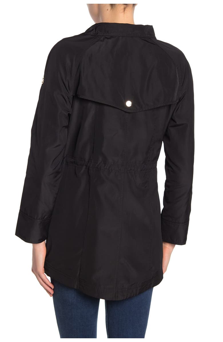 MICHAEL Michael Kors Missy Drawstring Waist Hooded Anorak, Alternate, color,