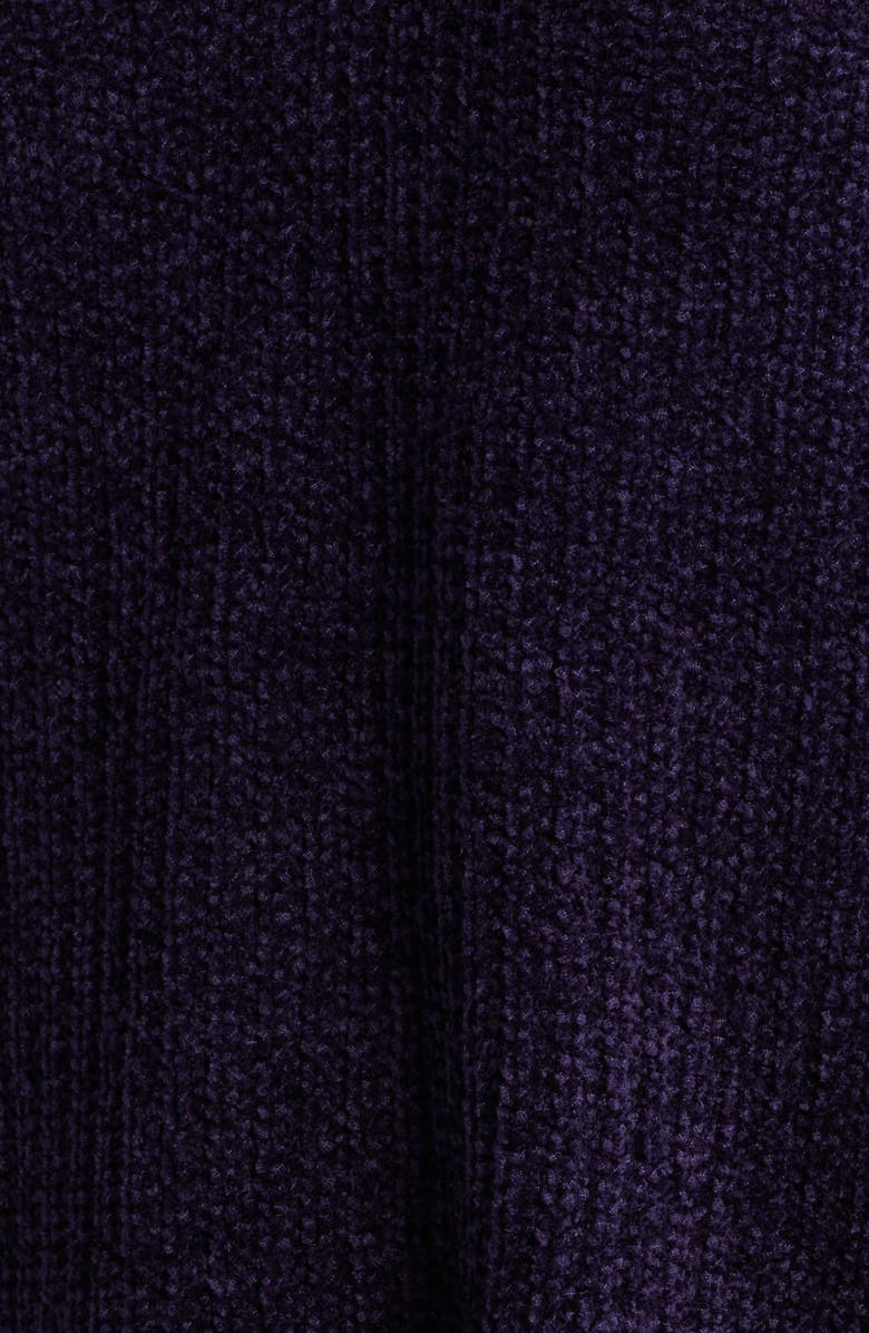 Eileen Fisher V-Neck Stretch Cotton Sweater, Alternate, color, Aubergine