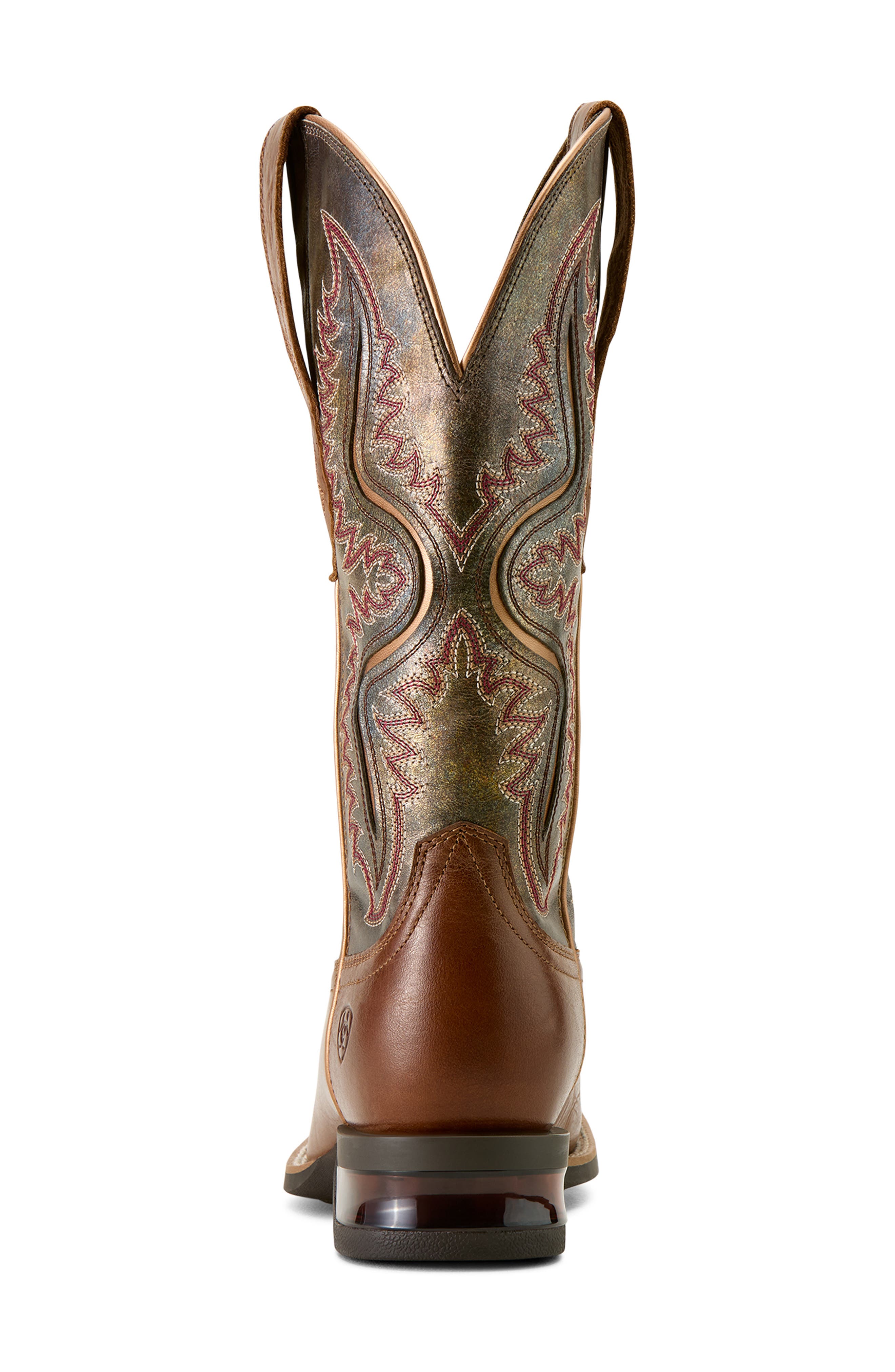 Captivate Stretchfit™ Wide Square Toe Cowboy Boot, Alternate, color, DARK TAN