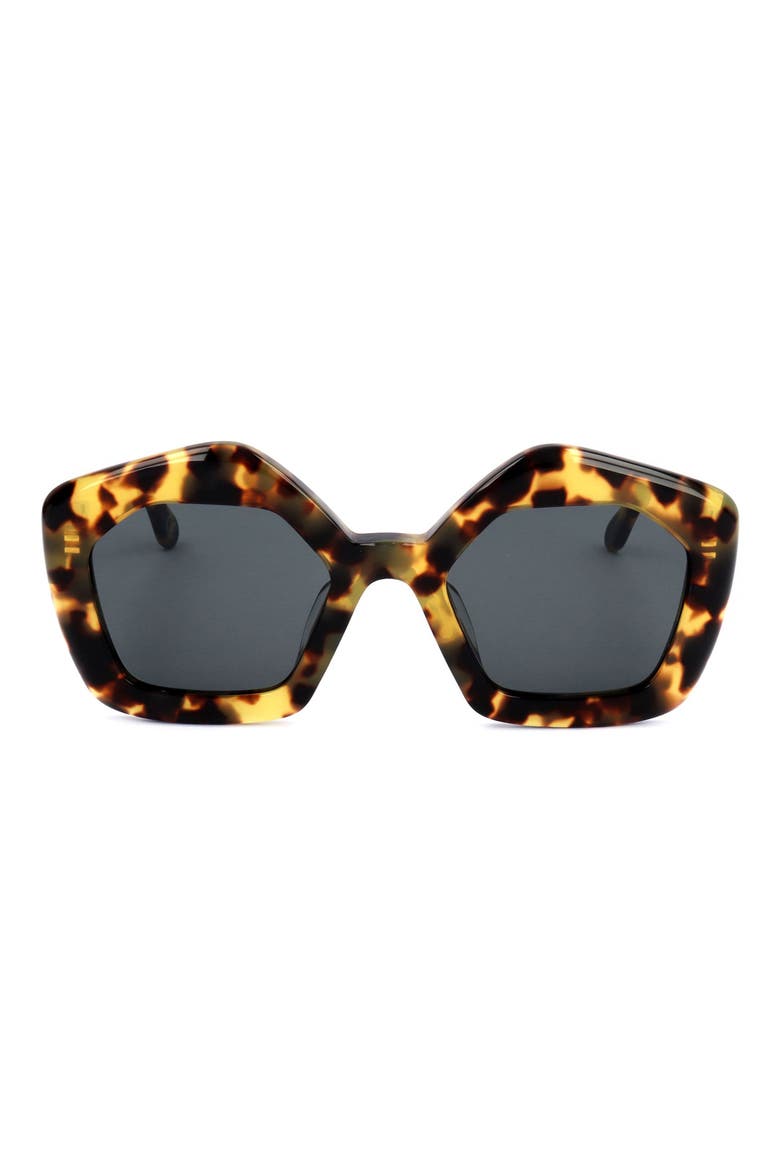 51mm Square Sunglasses, Main, color, TORT / GREY