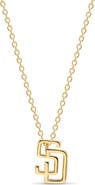 Luv AJ x The MLB San Diego Padres Logo Charm Necklace