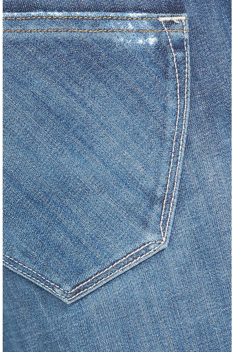Destroyed Skinny Jeans, Alternate, color, LIGHT WASH