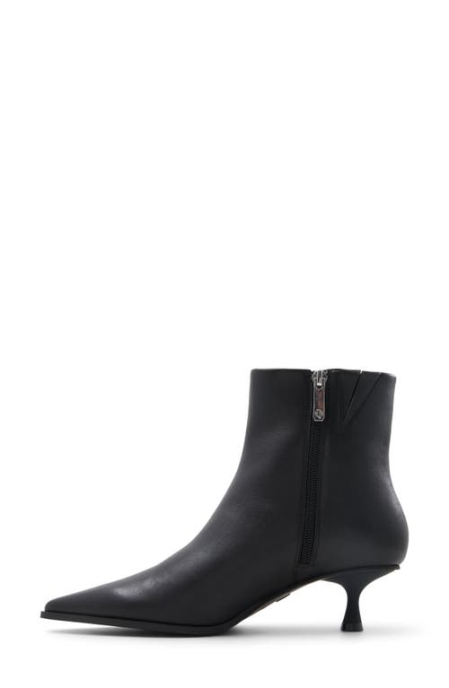 Aldo Emmalie Pointed Toe Kitten Heel Bootie In Black