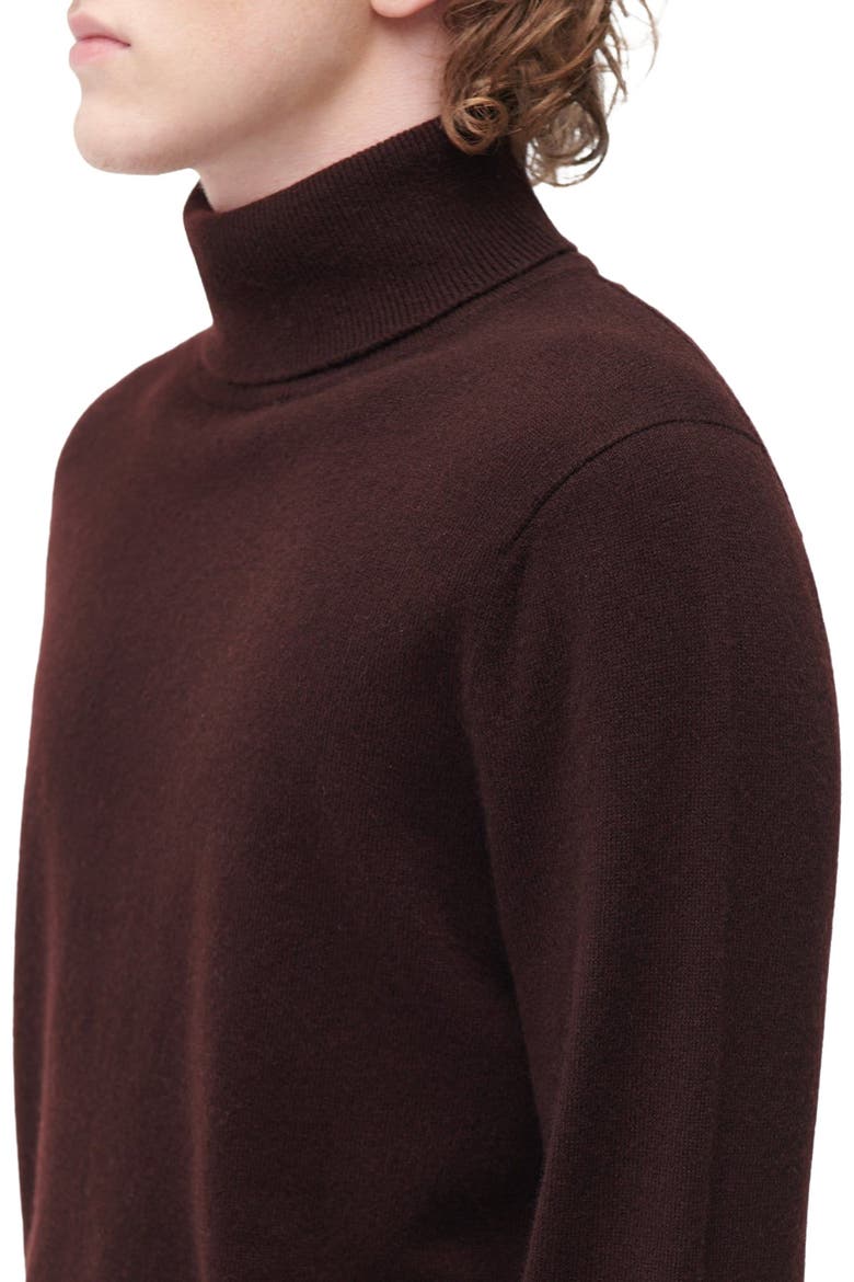 Essential Turtleneck Cashmere Sweater, Alternate, color, coffee bean