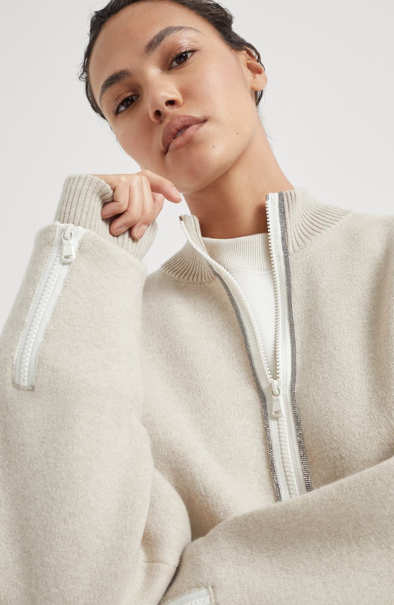 Brunello Cucinelli Double-knit outerwear, Alternate, color, 