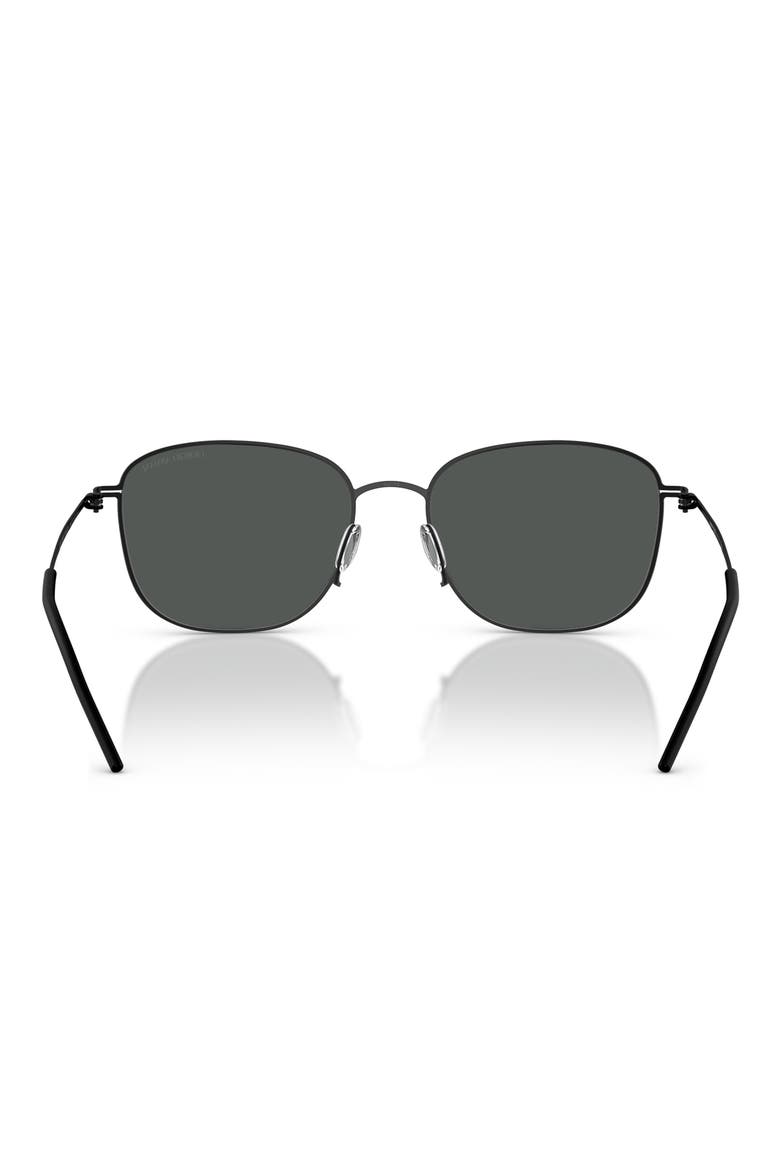 54mm Pillow Sunglasses, Alternate, color, MATTE BLACK / DARK GREY