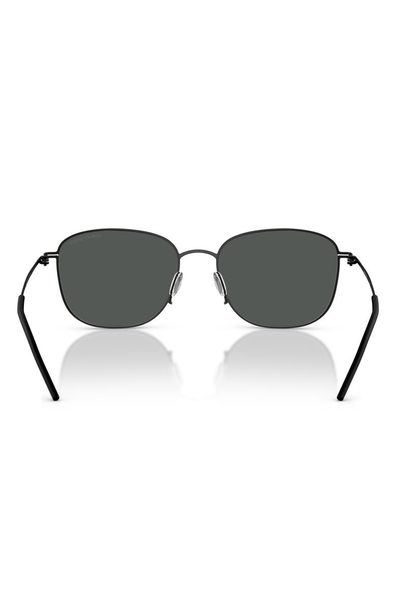 AX Armani Exchange 54mm Pillow Sunglasses, Alternate, color, Matte Black / Dark Grey