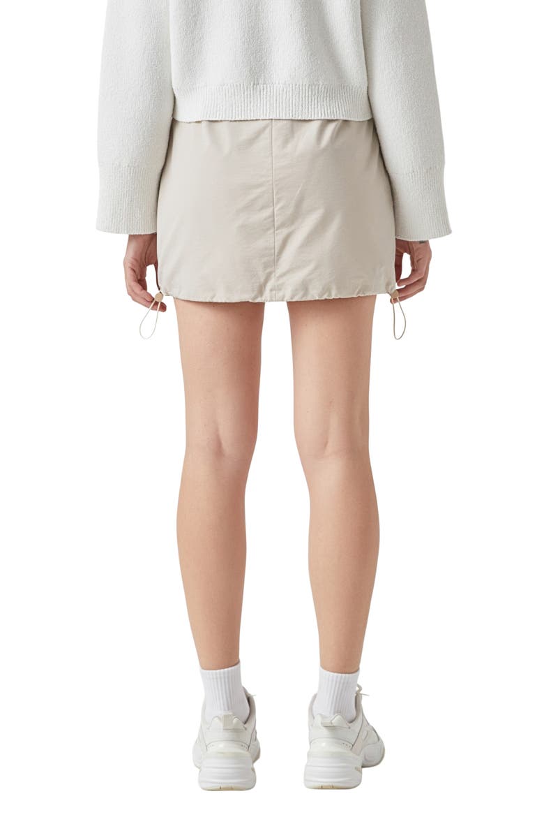Cargo Miniskirt, Alternate, color, BEIGE