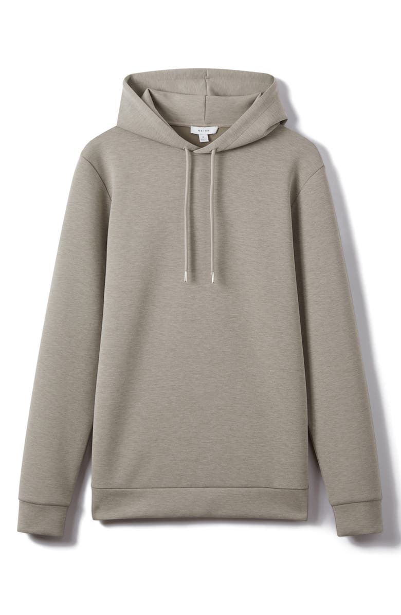 Reiss Fabien Double Knit Hoodie, Alternate, color, Taupe