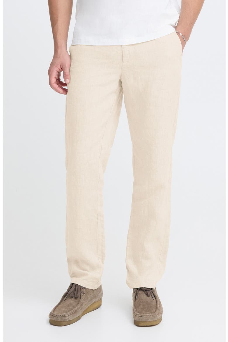 Flat Front Linen Chinos, Main, color, PLAZA TAUPE