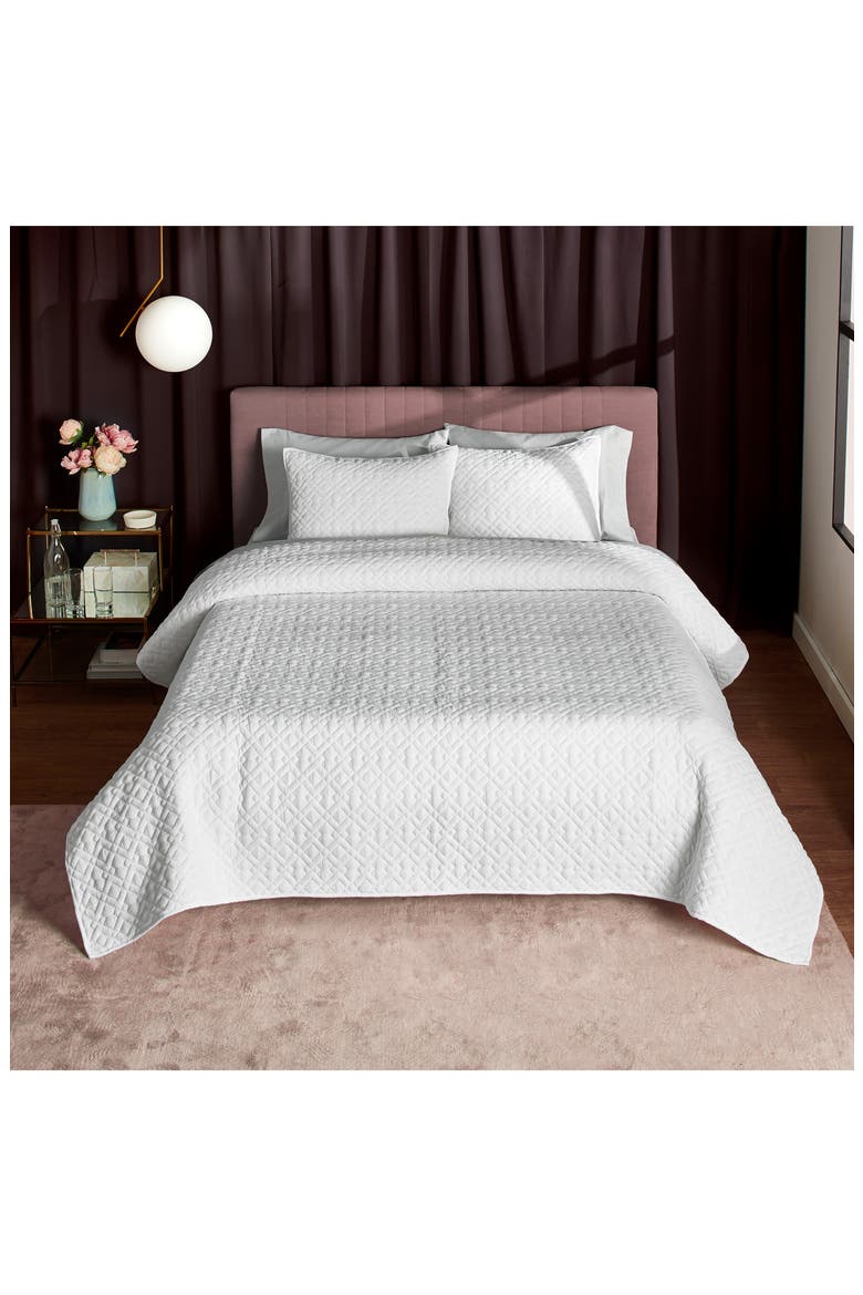 Trellis Quilt & Shams Set, Alternate, color, IVORY
