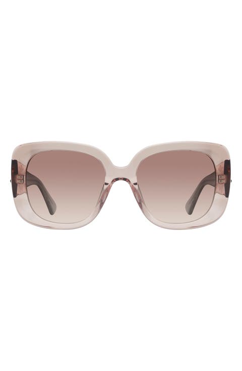 53mm Gradient Butterfly Sunglasses