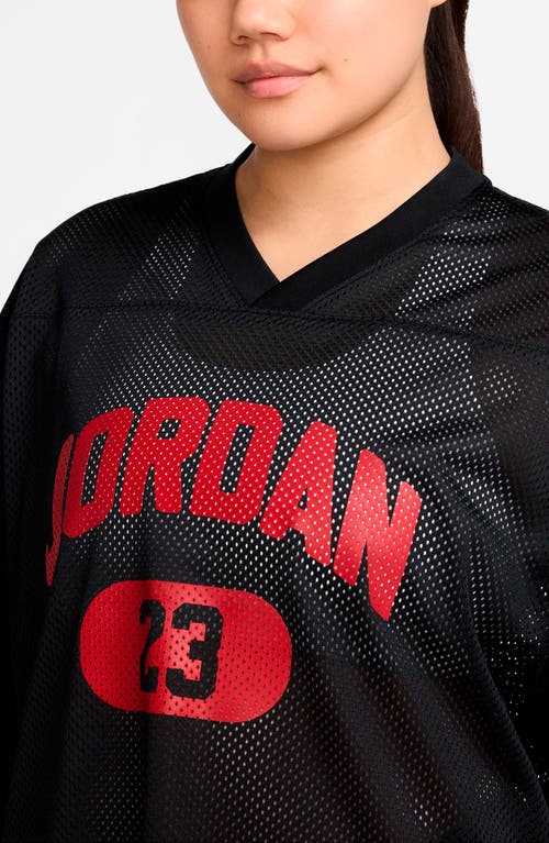 Jordan Brooklyn Oversize Jersey In Black