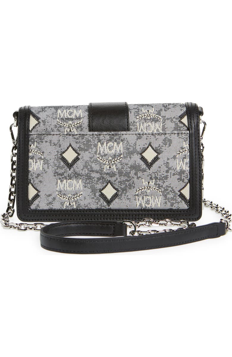 MCM Gretl Vintage Jacquard Monogram Crossbody Handbag, Alternate, color,